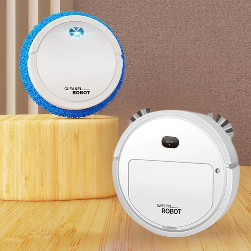 COMBO LIMPEZA EasyClean - Mini Robô Varre e Aspira + Mini Robô Mop Esfregão