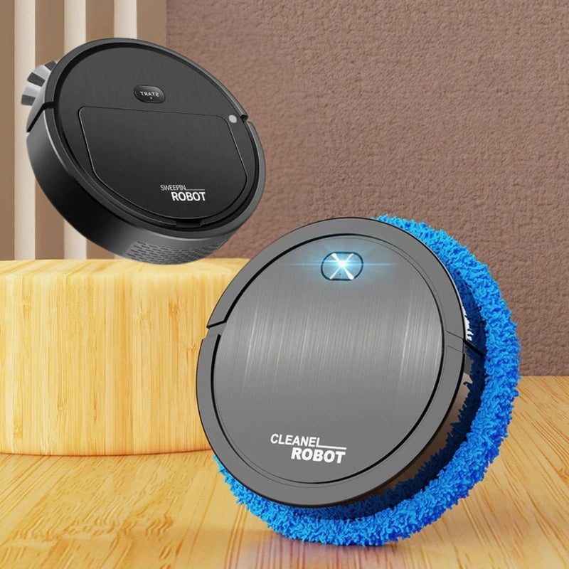 COMBO LIMPEZA EasyClean - Mini Robô Varre e Aspira + Mini Robô Mop Esfregão