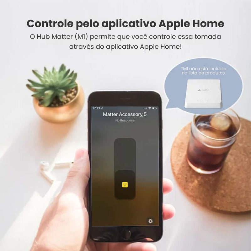 Tomada Inteligente Zigbee de 10A com Porta USB-C - Zemismart