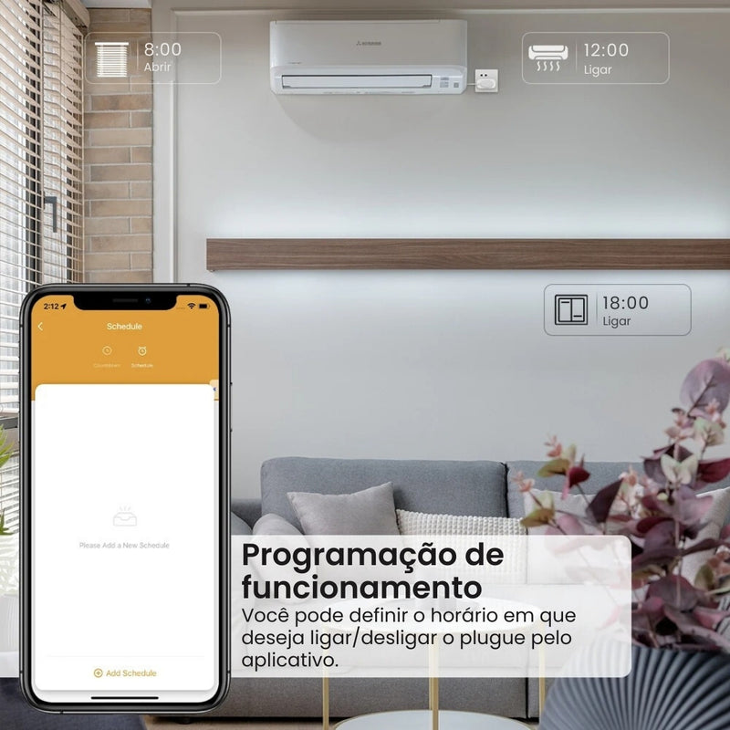 Plugue de Tomada Inteligente Zigbee 16A - Zemismart