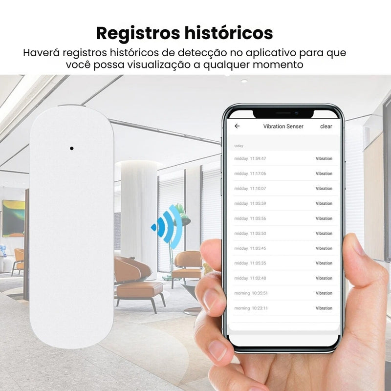 Sensor de Vibração Inteligente Zigbee - Zemismart