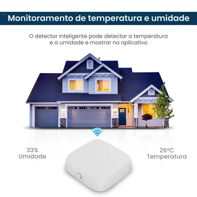 Sensor de Temperatura e Umidade Zigbee - Zemismart