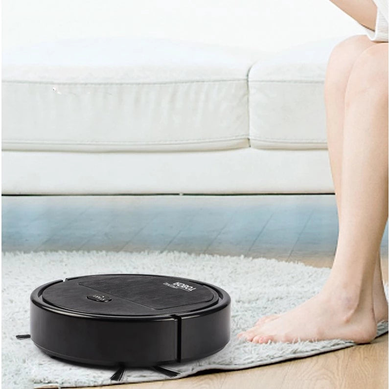 COMBO LIMPEZA EasyClean - Mini Robô Varre e Aspira + Mini Robô Mop Esfregão