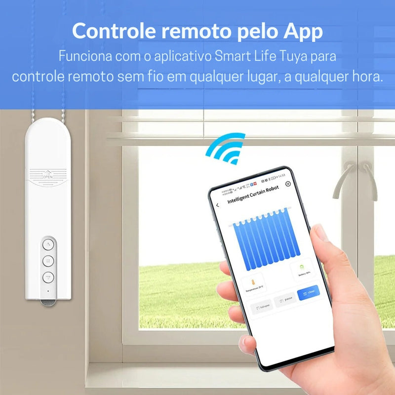 Motor Inteligente para Persiana Tuya Wi-Fi/ZigBee