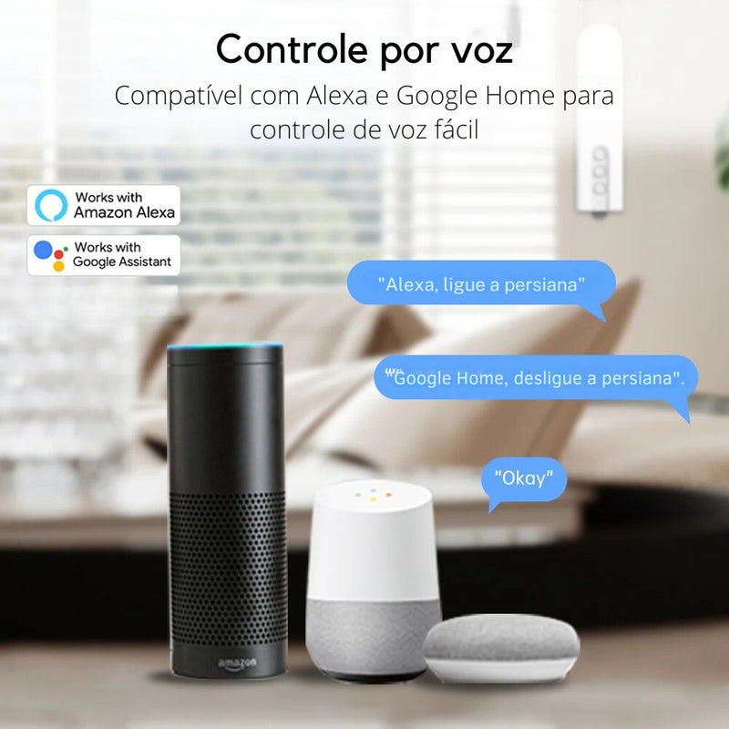 Motor Inteligente para Persiana Tuya Wi-Fi/ZigBee