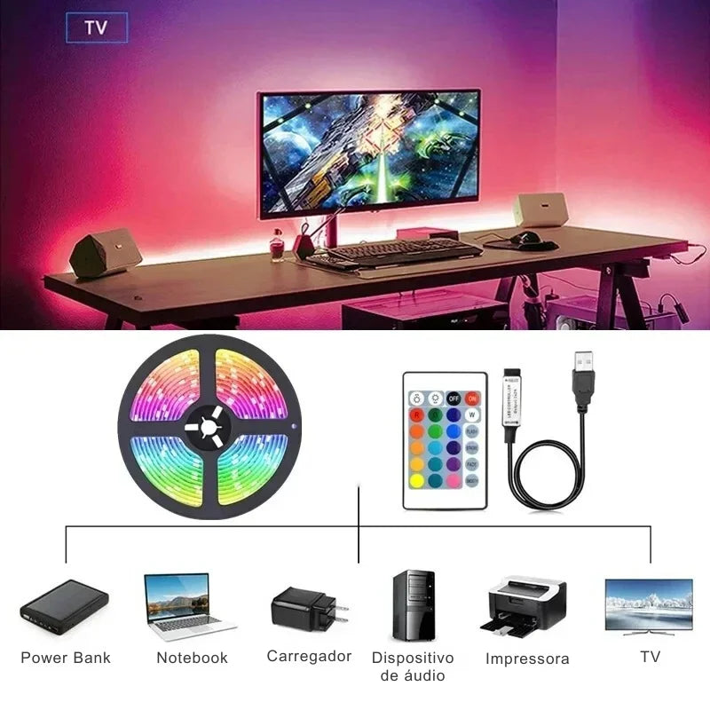 Fita LED USB Inteligente Wi-Fi