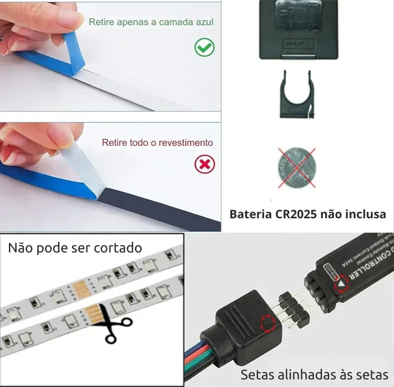 Fita LED USB Inteligente Wi-Fi