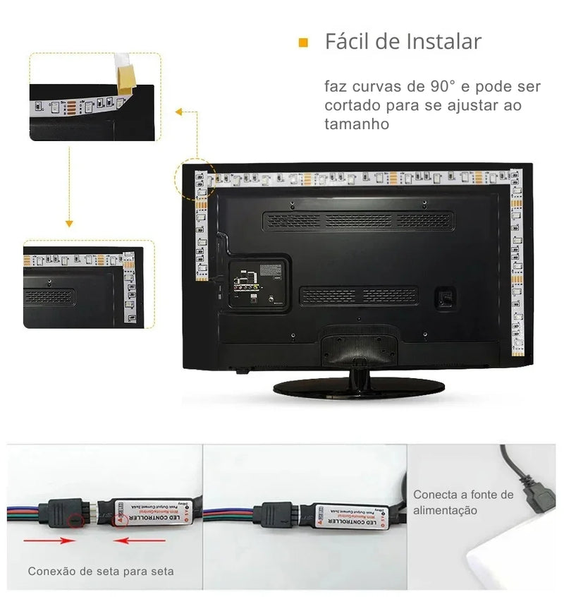 Fita LED USB Inteligente Wi-Fi