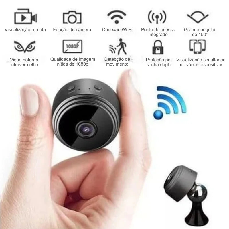Mini Câmera Espiã A9 Wi-Fi