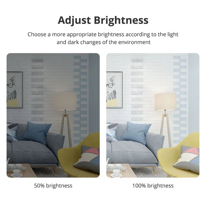 Lâmpada LED inteligente RGBCW E27 de 9W dimerizável Matter sobre Wi-Fi - Zemismart