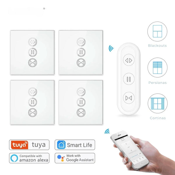 ⁠Interruptor RF e Wi-Fi para persiana de rolo