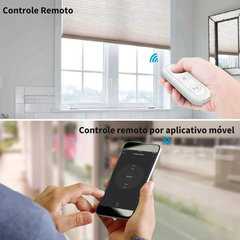 ⁠Interruptor RF e Wi-Fi para persiana de rolo