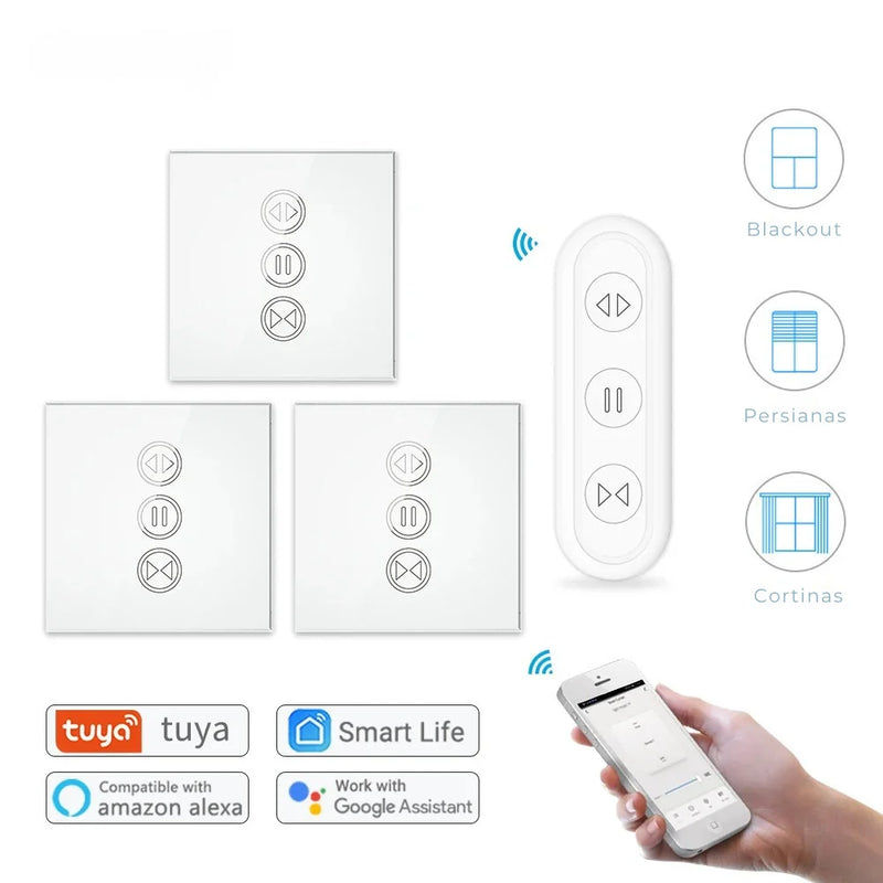 ⁠Interruptor RF e Wi-Fi para persiana de rolo