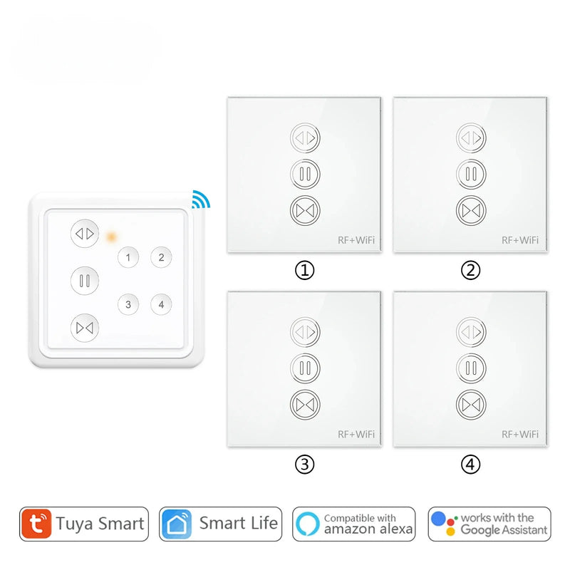 ⁠Interruptor RF e Wi-Fi para persiana de rolo