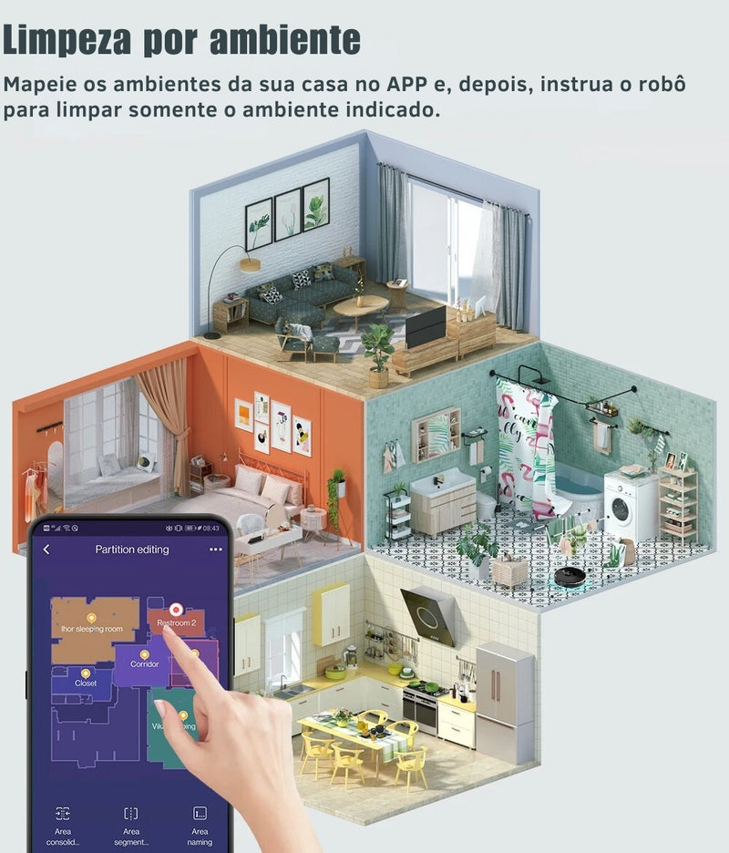 Robô de Limpeza Inteligente ABIR X8
